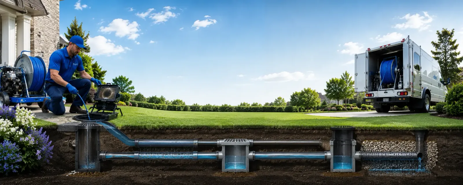 Outdoor drain cleaning information for Le Center, MN